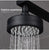 Stainless Steel Brushed Nickel 360 Degree Rotate Pressurized Water Saving Shower Head