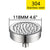 Stainless Steel Brushed Nickel 360 Degree Rotate Pressurized Water Saving Shower Head