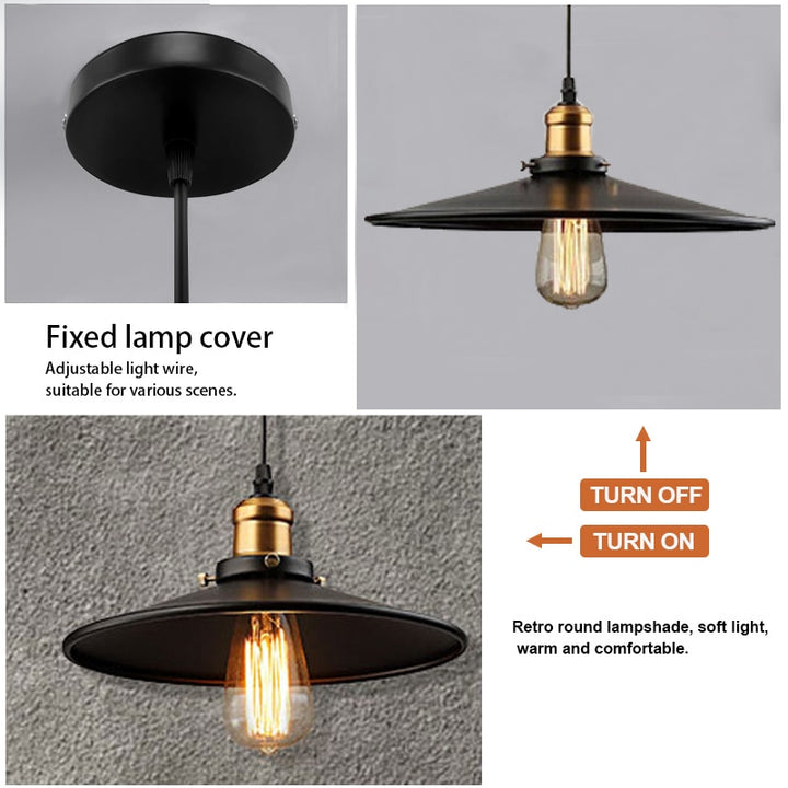Edison Loft Style Vintage Industrial Retro Pendant Lamp Light e27 Holder Iron