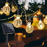 Garden Solar Lights 50 LED 24ft 8 Modes Waterproof Crystal Balls