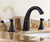Black Oil Rubbed Bronze Bathroom Bath Tub Sink Faucet Deck Mount Dual Handles Basin Hot and Cold Mixer Taps Bnf081