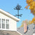 2021 Retro Stainless Steel Weather Vane Practical Home Outdoor Roof Decor Crafts Outdoor Garden Animal Bracket Decor Craft Suit