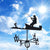 2021 Retro Stainless Steel Weather Vane Practical Home Outdoor Roof Decor Crafts Outdoor Garden Animal Bracket Decor Craft Suit