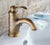 Antique Brass Deck Mount Bathroom Faucet Vanity Vessel Sinks Mixer Tap Cold And Hot Water Tap Nnf051
