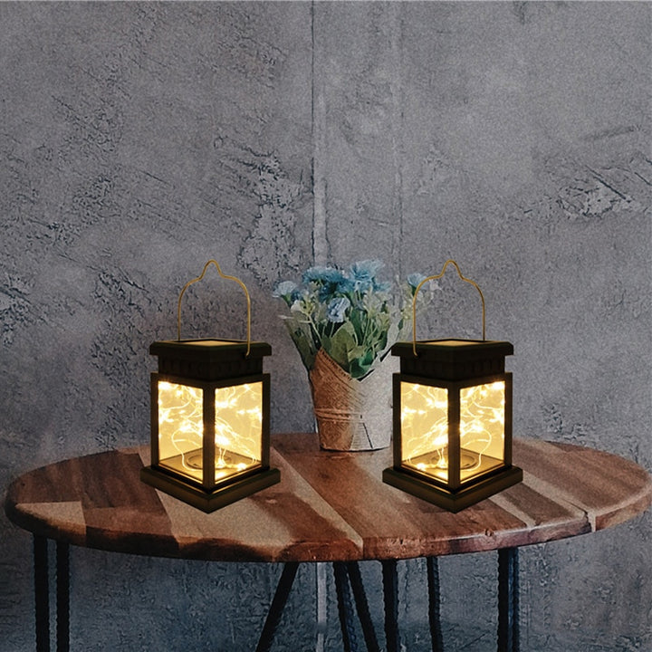 Solar LED Lights Outdoors Focus Floor Lanterns