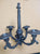 European Vintage Home Decor Hanging Cast Iron Sticker Candle Holder with Four Cups
