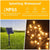 LED Outdoor Solar String Lights 7m/12m/22m solar lamp for Fairy Holiday Christmas Party Garland Lighting IR Dimmable