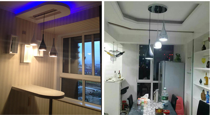 Modern Restaurant Pendant Lights Minimalist LED Hand lighting