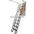 Wall Mounted Folding Ladder Loft Stairs Attic for Folding Ladder (31.535.4in Folding Loft Ladder Stair, Black)
