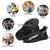 Black with writing Steel Toe Safety Shoes for Men Women Lightweight Work Sneakers