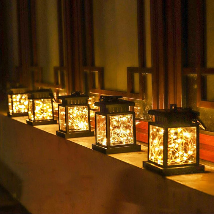 Solar LED Lights Outdoors Focus Floor Lanterns