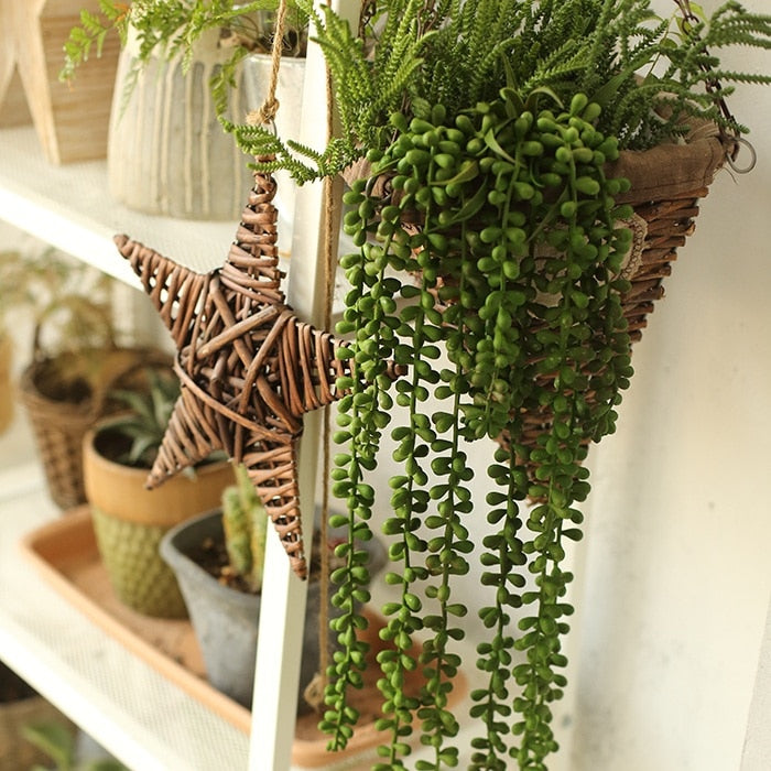 Green Artificial Succulents Plants Home Garden