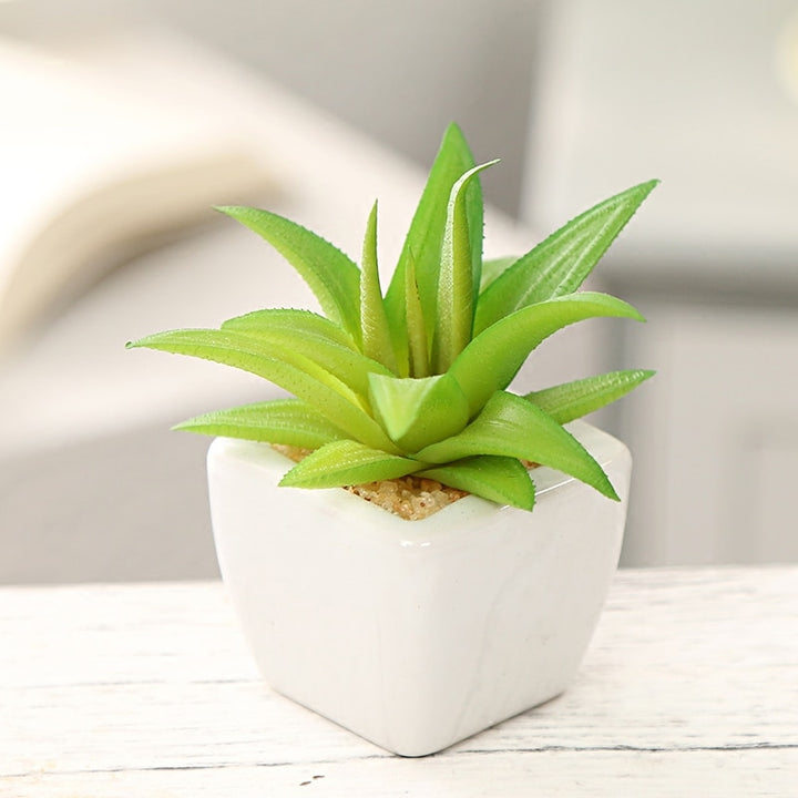 Green Artificial Succulents Plants Home Garden