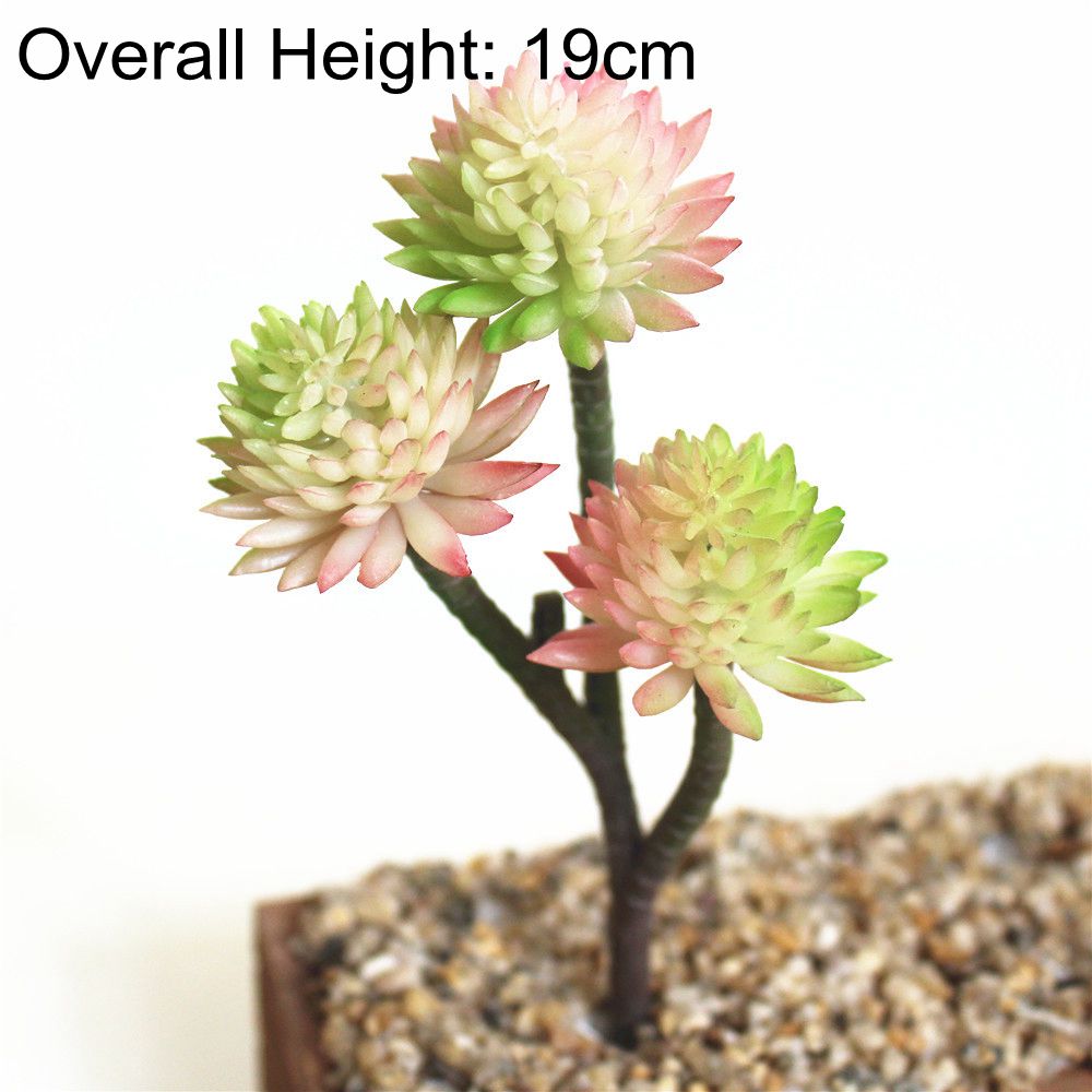 Green Artificial Succulents Plants Home Garden