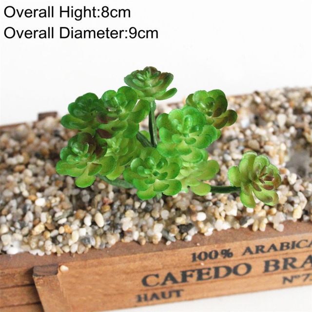 Green Artificial Succulents Plants Home Garden