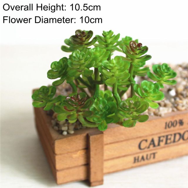 Green Artificial Succulents Plants Home Garden