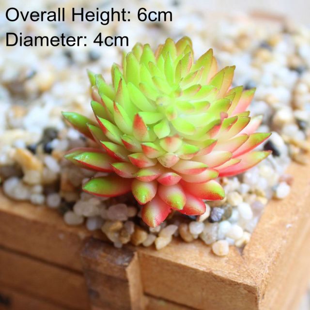 Green Artificial Succulents Plants Home Garden