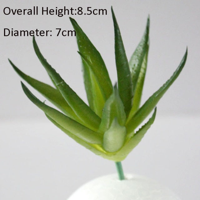 Green Artificial Succulents Plants Home Garden