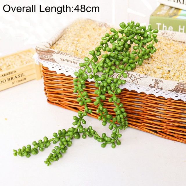 Green Artificial Succulents Plants Home Garden