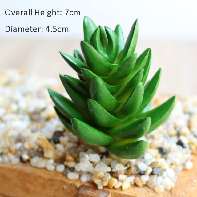 Green Artificial Succulents Plants Home Garden