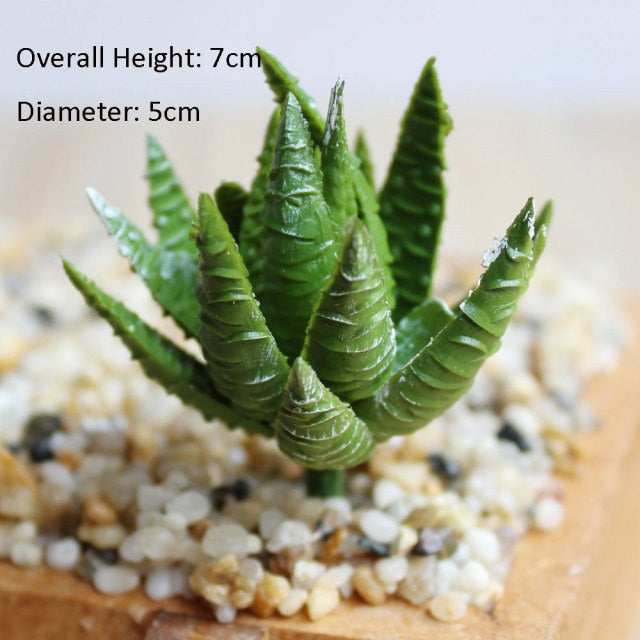 Green Artificial Succulents Plants Home Garden