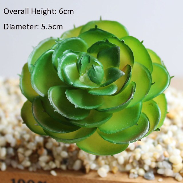 Green Artificial Succulents Plants Home Garden
