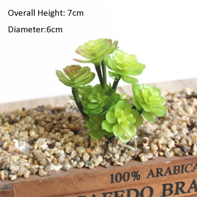 Green Artificial Succulents Plants Home Garden