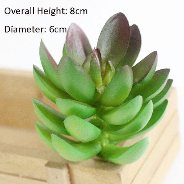 Green Artificial Succulents Plants Home Garden