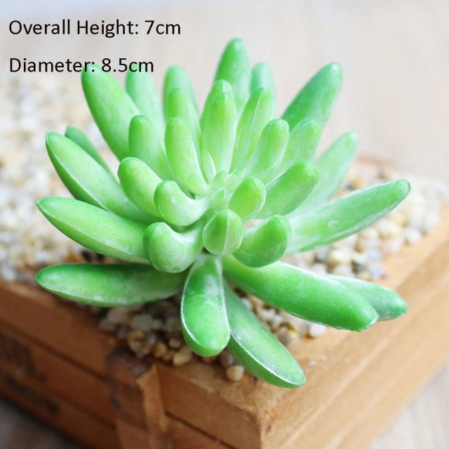 Green Artificial Succulents Plants Home Garden