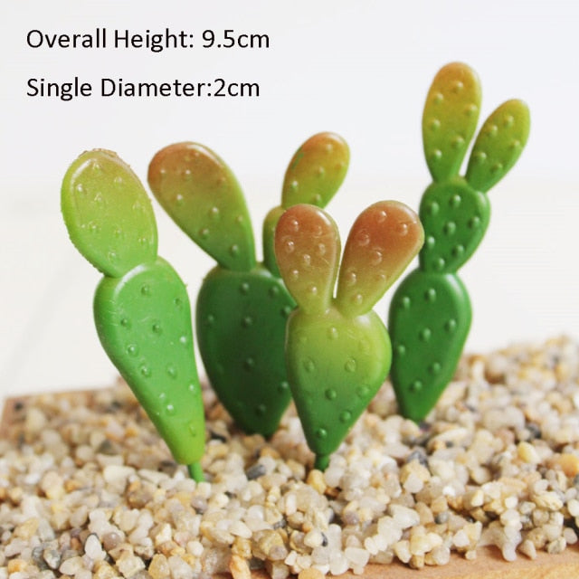 Green Artificial Succulents Plants Home Garden