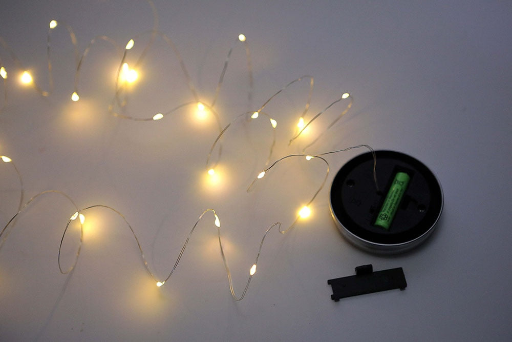 Solar Fairy Lantern Lights Outdoor Hanging Glass Mason Jar Lights