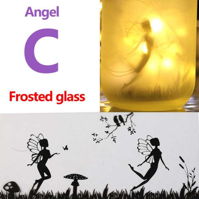 Solar Fairy Lantern Lights Outdoor Hanging Glass Mason Jar Lights