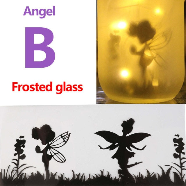 Solar Fairy Lantern Lights Outdoor Hanging Glass Mason Jar Lights