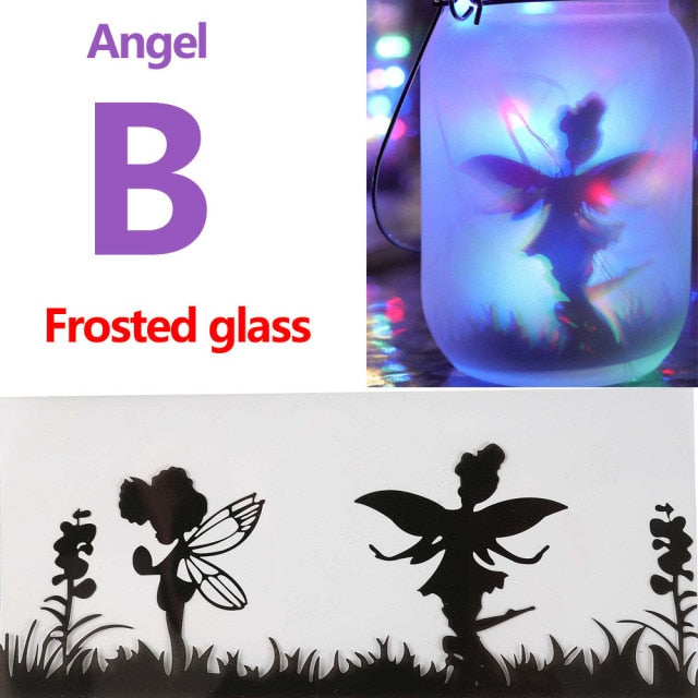 Solar Fairy Lantern Lights Outdoor Hanging Glass Mason Jar Lights