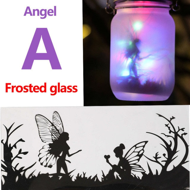 Solar Fairy Lantern Lights Outdoor Hanging Glass Mason Jar Lights
