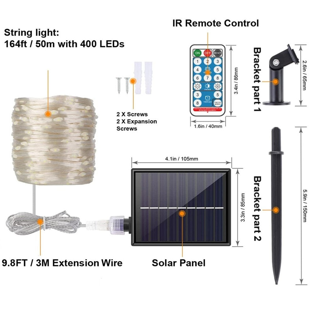 Solar Led Light Outdoor Garden Tube Lights led Strip Light