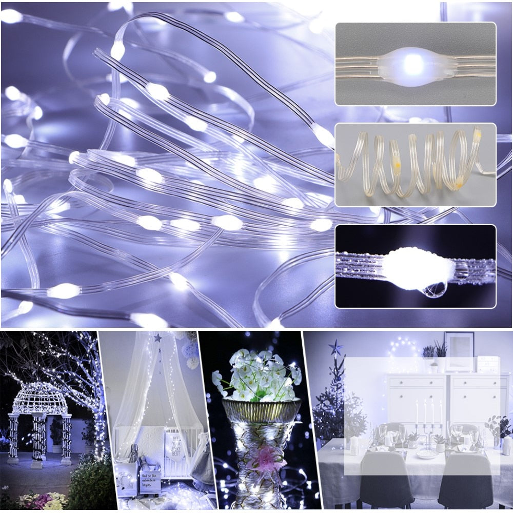 Solar Led Light Outdoor Garden Tube Lights led Strip Light