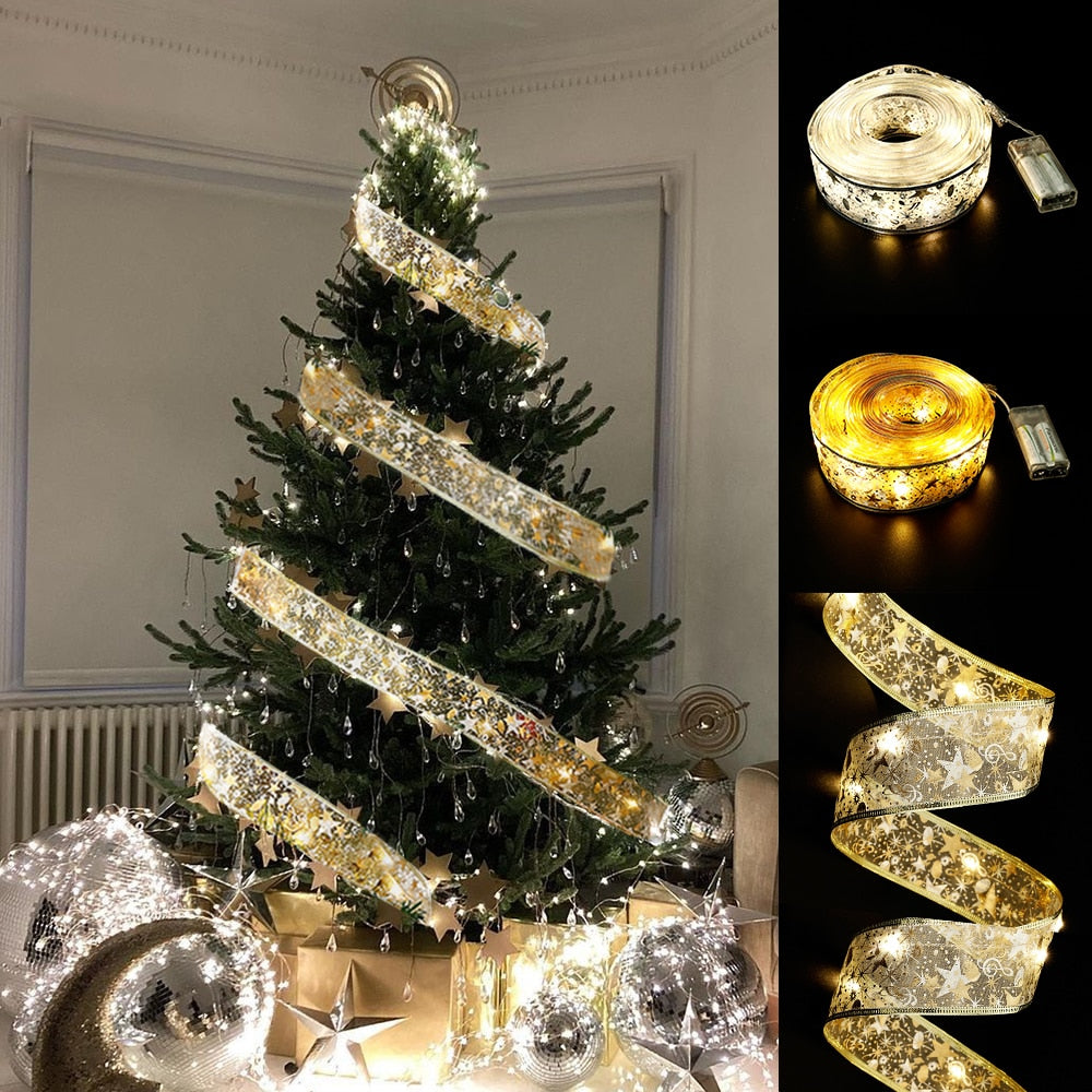 50 LED 5M Double LED Christmas Ribbon