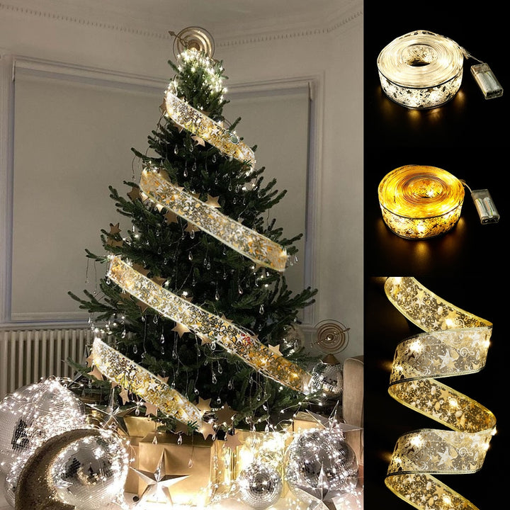 50 LED 5M Double LED Christmas Ribbon