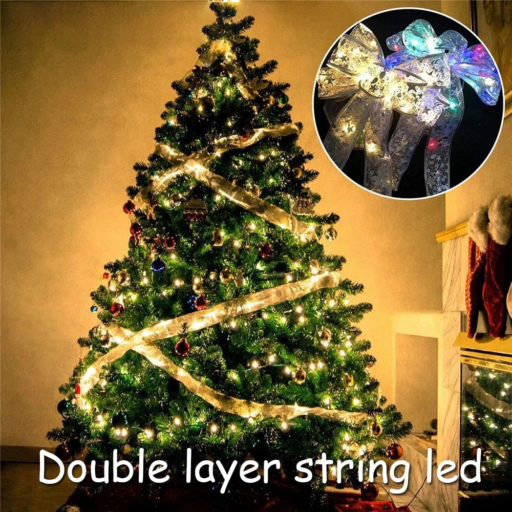 50 LED 5M Double LED Christmas Ribbon