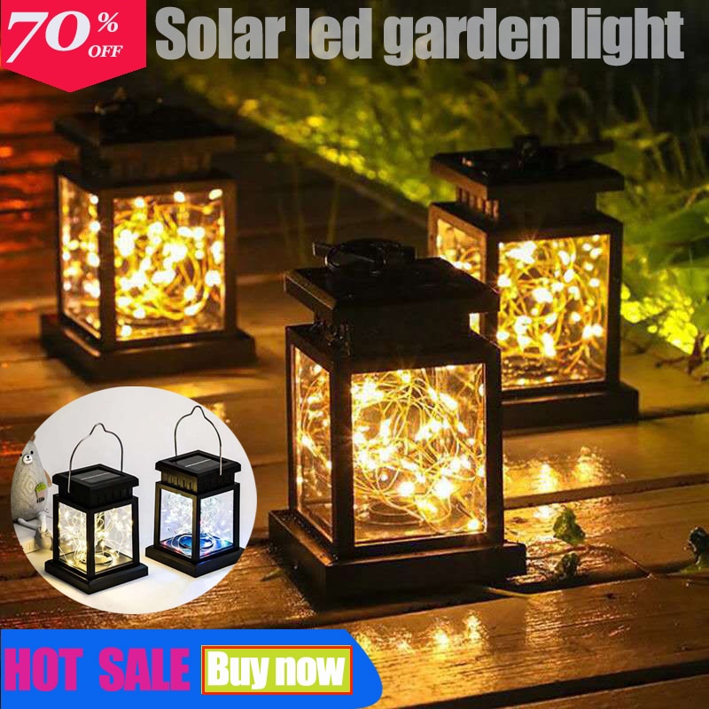 Solar LED Lights Outdoors Focus Floor Lanterns