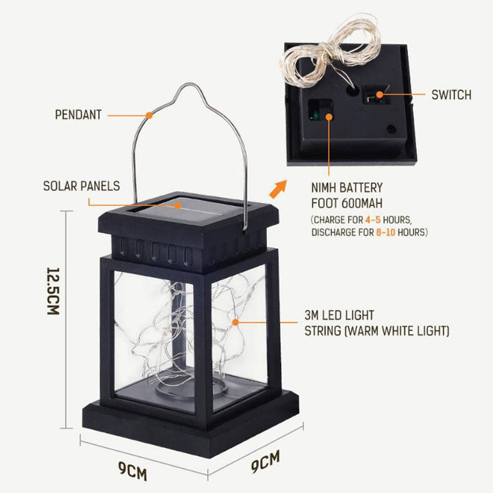 Solar LED Lights Outdoors Focus Floor Lanterns