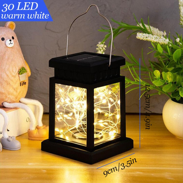 Solar LED Lights Outdoors Focus Floor Lanterns