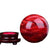 1PC 10CM Natural Rare Red Smelting Stone Energy Saving Quartz Crystal Ball