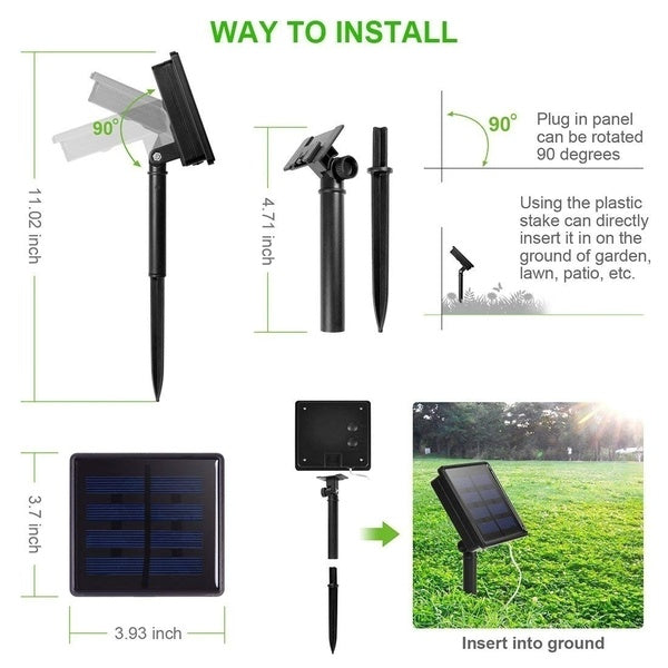 Led Outdoor Solar String Lights (1/2Pack)