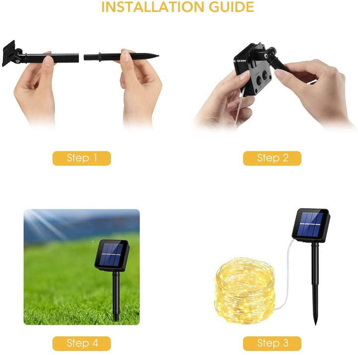 Led Outdoor Solar String Lights (1/2Pack)