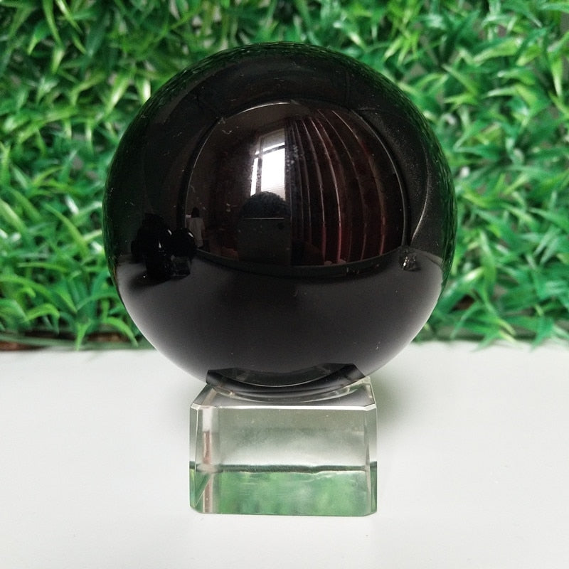 50/70/90mm Natural obsidian crystal ball diviner circular stone ball