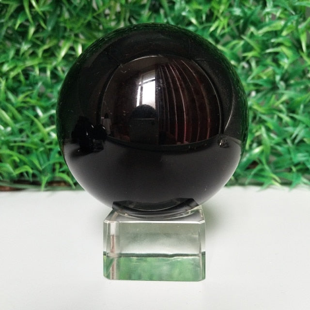 50/70/90mm Natural obsidian crystal ball diviner circular stone ball