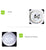 WPD Outdoor Lawn Modern Creative Stones Garden Lamp LED Waterproof IP65 Decorative for Home