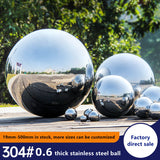 Stainless Steel Hollow Bright Mirror l Garden Landscape Floating Ball